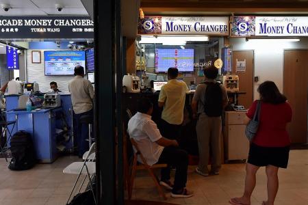 Business plunges for money changers here