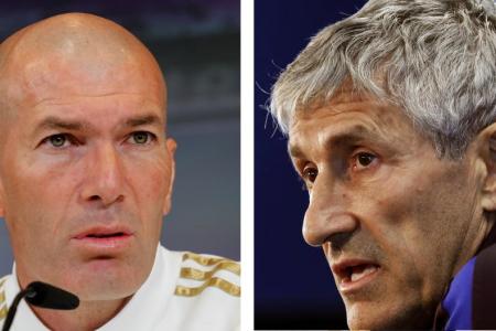 Zidane insists El Clasico won't decide La Liga title, as Setien heaps pressure