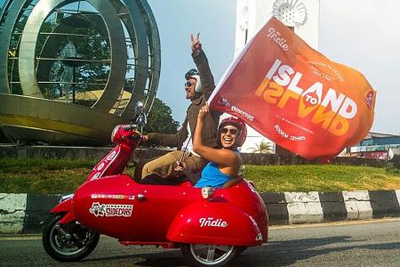 Racing for charity: Fastest sidecar trip from Singapore to Penang