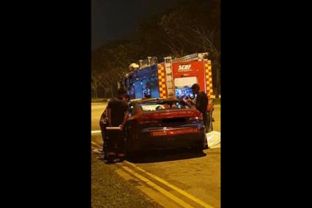 Cabby dies after taxi catches fire in Seletar West Link
