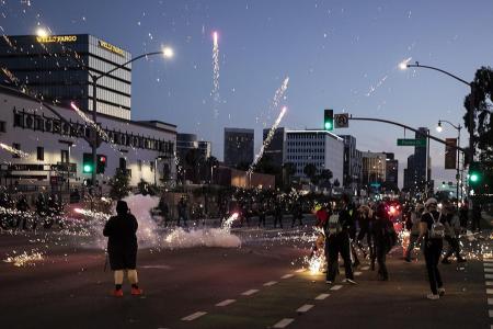 Curfews in major US cities as protest violence escalates