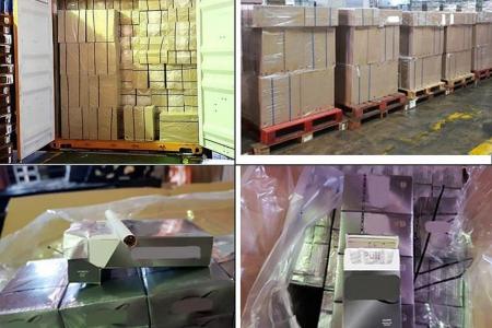 Over $1.1 million worth of counterfeit cigarettes seized, 3 men nabbed