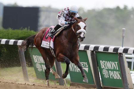 Tiz the Law wins Belmont Stakes