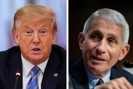 Trump slams health experts, downplays rift with Dr Fauci