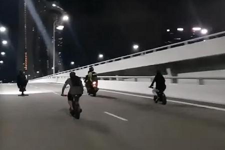 10 nabbed for riding PMDs, e-bikes dangerously on bridge and roads
