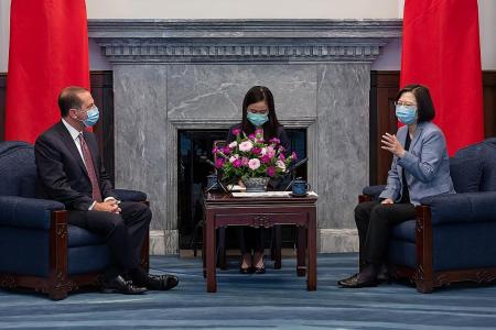 China sends fighter jets as US health chief visits Taiwan