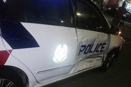 Man injures cop as he rams his Volkswagen against police car 