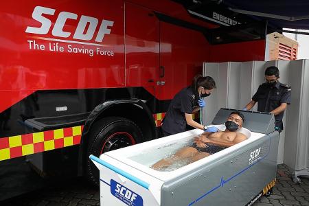 SCDF vehicle taps technology to treat first responders&#039; heat injuries