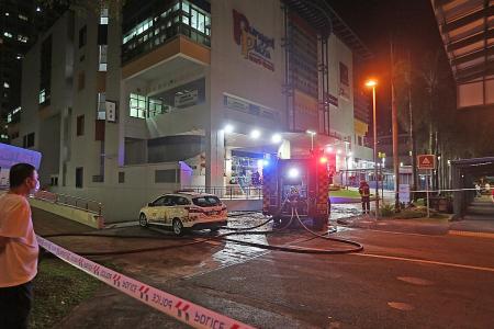 80 people evacuated after fire at beauty salon in Punggol Plaza