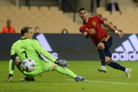 Spain thrash Germany 6-0 to reach Nations League Finals