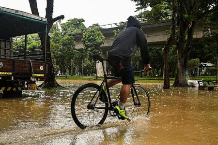 Heavy rain sparks flood warnings in 12 locations
