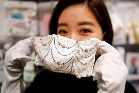 Japan fights virus in style with 'bling-bling' masks
