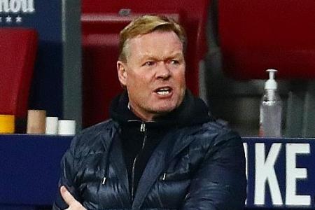 Koeman blasts players for error as Barca slip further in title race