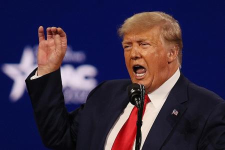 Trump targets disloyal Republicans, hints at 2024 run in speech