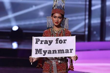 Miss Myanmar uses Miss Universe to draw attention to coup