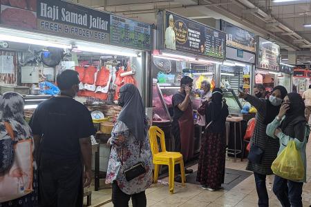 Geylang market still busy, but it is a little quiet elsewhere