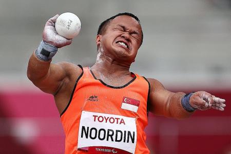 S&#039;pore Paralympian Diroy Noordin breaks own national shot put record 