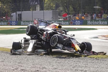 Verstappen and Hamilton crash again, blame each other