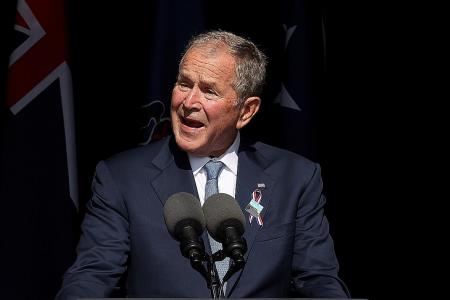 Former president Bush warns of domestic terrorism on 9/11 anniversary