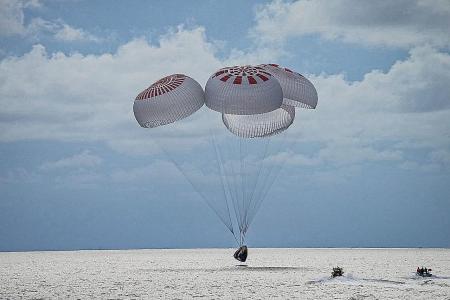 SpaceX capsule with world’s first all-civilian crew returns from orbit