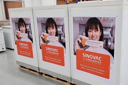 101,000 Sinovac vaccine doses arrive in Singapore
