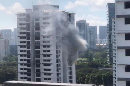 Family on QO evacuated after fire in Ghim Moh flat
