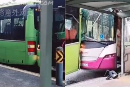 Bus driver and two passengers injured in accident involving three buses in Upper Paya Lebar