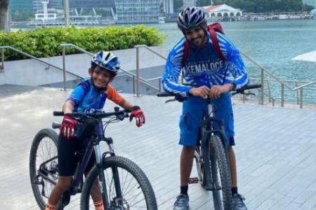 8-year-old boy cycles 119km to raise funds for children's cancer research