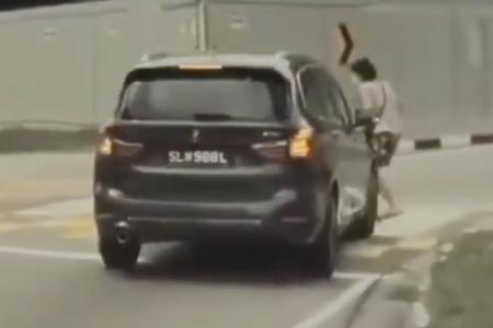 BMW driver 'hits' woman after failing to stop at pedestrian crossing in Whampoa East