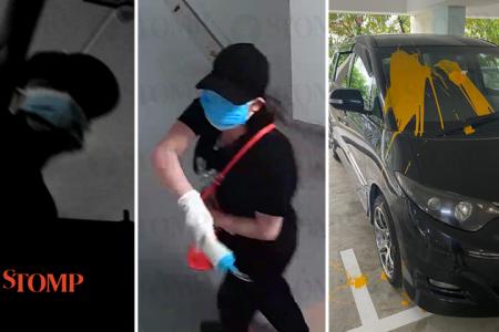 Siblings targeted by Sengkang vandal: Sand, paint splashed on their cars, doorstep