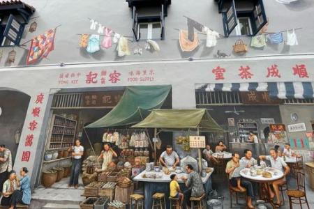 Get creative with this epic mural in Chinatown