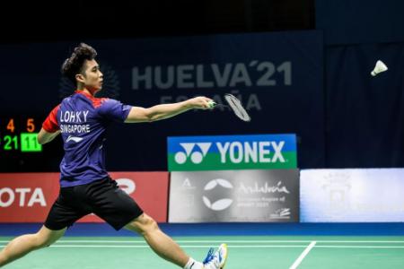 Singapore's Loh Kean Yew one win from world champs medal