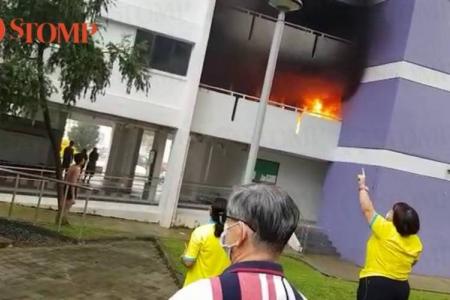40 evacuated after corridor fire in Jurong West block