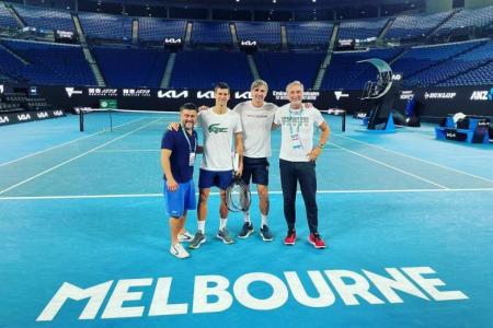 Djokovic back in practice, family hails 'biggest victory of his life'
