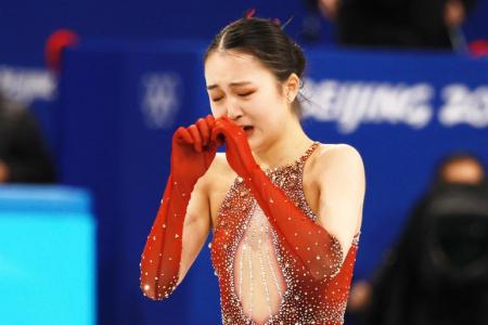 US-born Chinese figure skater in tears after another Olympic flop