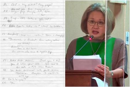 Sylvia Lim disputes COP findings, says her handwritten notes not damaging to Pritam
