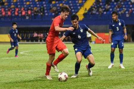 Covid-hit Singapore U-23s lose 3-1 to Thais in AFF Championship opener