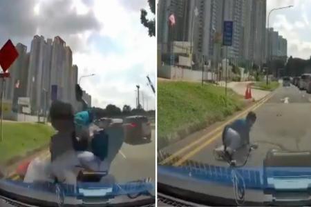 Jaywalking woman hit by car in Ang Mo Kio after appearing out of blind spot