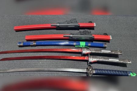 ICA seizes 3 swords spotted in shipping container at Tanjong Pagar Scanning Station