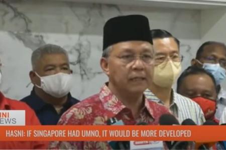 Malaysian politician says Singapore would have been more developed under Umno