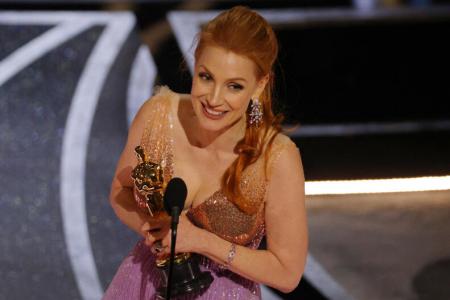Oscars: Jessica Chastain wins best actress for The Eyes Of Tammy Faye