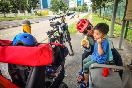 Couple with 2 year old son complete 172km cycling adventure in 110 hours