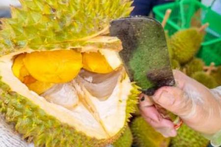 90 cents durians at FairPrice Bedok North from April 22 to April 24