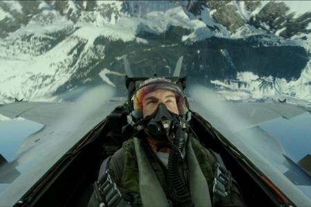Tom Cruise unveils Top Gun sequel with mid-air stunt
