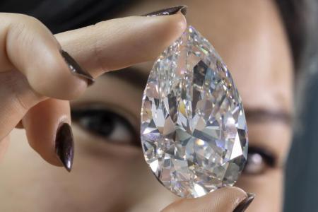World's largest white diamond 'The Rock' up for auction 