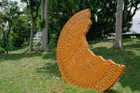 Giant biscuit among 5 new artworks in Singapore's public parks