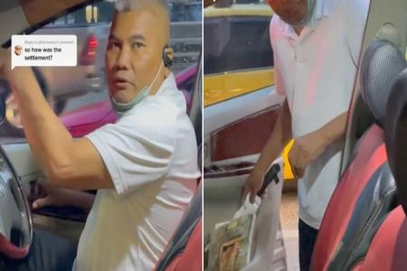 Bangkok taxi driver who flashed knife at S'porean couple fined, has license suspended