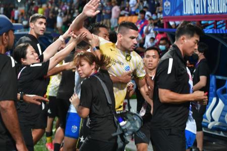Police report lodged after alleged headbutting incident in Singapore Premier League game