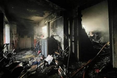 Jurong East flat catches fire again, a day after blaze kills 1