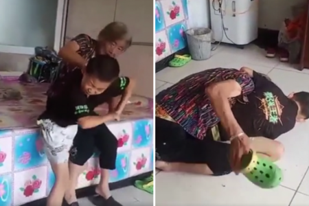 10-year-old boy in China filmed as he chokes his grandmother to death